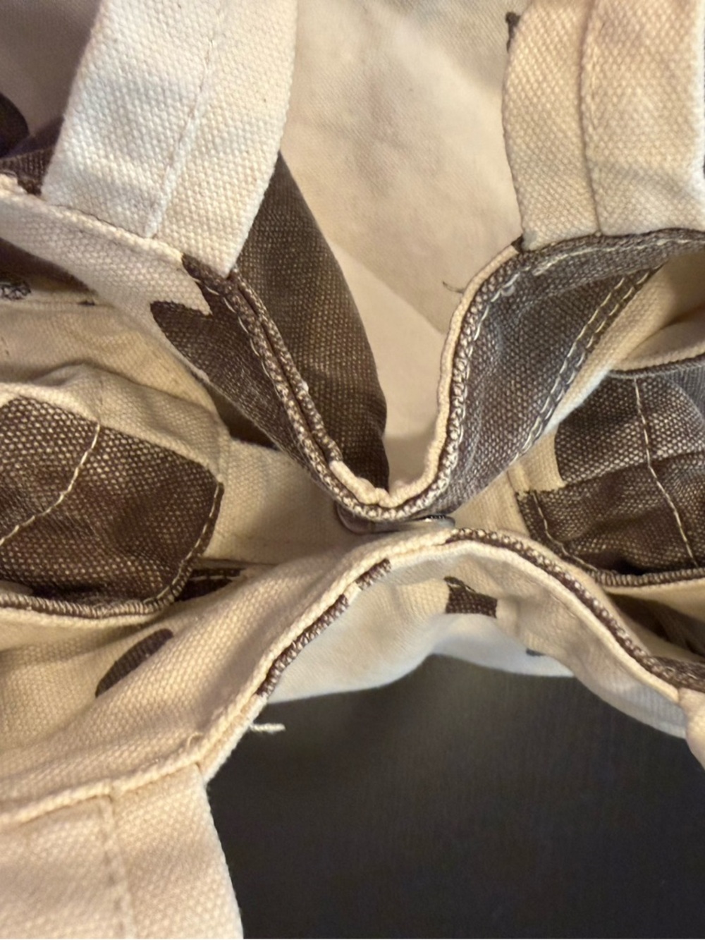 BAGGU Cow print canvas tote bag. Tote handles and shoulder strap sewn on. - Picture 8 of 8